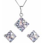 Pavona sada s krystaly Swarovski náušnice a přívěšek fialový kosočtverec 39126.3 violet – Zbozi.Blesk.cz