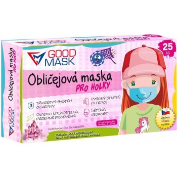 Goodmask dětské roušky pro holky P1556 25 ks