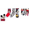 Minnie Mouse Disney Sun City Mickey Mouse ponožky 3ks červená