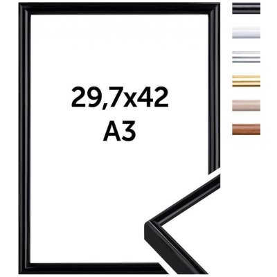 Doerr NEW YORK Black 29,7x42cm, A3 fotorám (pasparta na 21x29,7cm, A4) – Zboží Živě