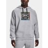 Pánská mikina Under Armour Rival Fleece Graphic Mod Gray Light Heather