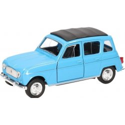 WELLY Autíčko na zpětné natažení Renault 4 modrý