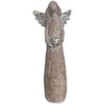 KLIA Anděl polyresin 18cm natural/stříbrná – Zboží Mobilmania