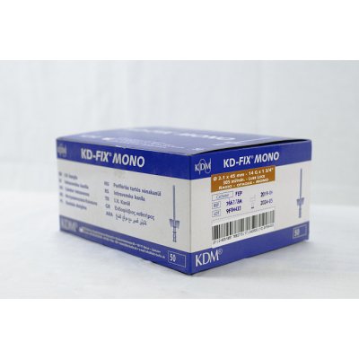 IV KD-FIX MONO Kanyla s křídly bez portu 14 G oranžová 2,1x45 mm 50 ks – Zboží Dáma