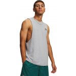 Under Armour Left Chest Cut Off Tank Man Grey – Zboží Dáma