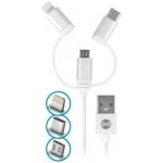 Forever 3IN1 Datový kabel Lightning microUSB USB-C – Zboží Živě
