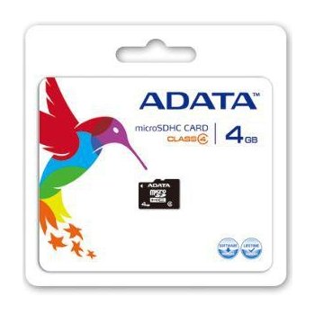 ADATA microSDHC 4 GB Class 4 AUSDH4GCL4-R