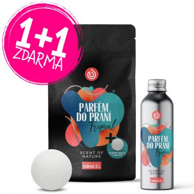 Nanolab Parfém do praní i sušičky Tropical 300 ml + vlněná koule – Zboží Mobilmania