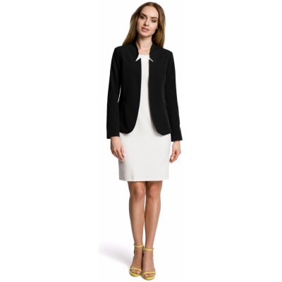 M358 Classic blazer with a stand up collar black