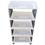 Regál MagicHome Rolly, plastový, 5 polic, 49x29x97 cm, na kolečkách – Hledejceny.cz