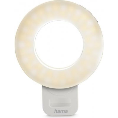 Hama LED kruhové světlo ToGo se svorkou na telefon, 60 LED, průměr 9,6 cm, nabíjecí – Zboží Mobilmania