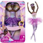 Barbie Svítící magická baletka s fialovou sukní – Zboží Mobilmania