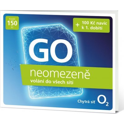 O2 SIM Karta 150 Kč Go Neomezeně – Zbozi.Blesk.cz