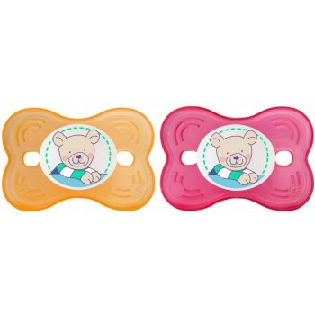 Rotho Babydesign GmbH Modern Feeding Cool Friends Soothers Butterlfy Raspberry/Mandarine