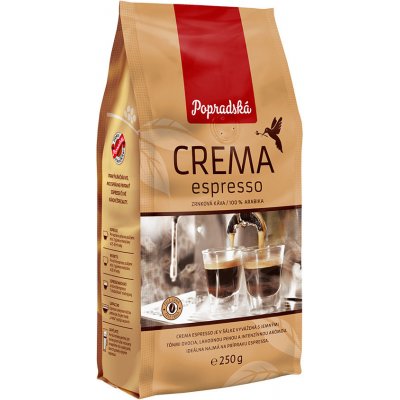 Popradská Crema Espresso zrnková 250 g – Hledejceny.cz