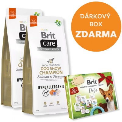 Brit Care Hypoallergenic Dog Show Champion Salmon & Herring 2 x 12 kg – Zbozi.Blesk.cz
