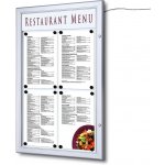 Jansen Display Venkovní menu vitrína SC Z 4 x A4, LED osvětlení – Zboží Živě