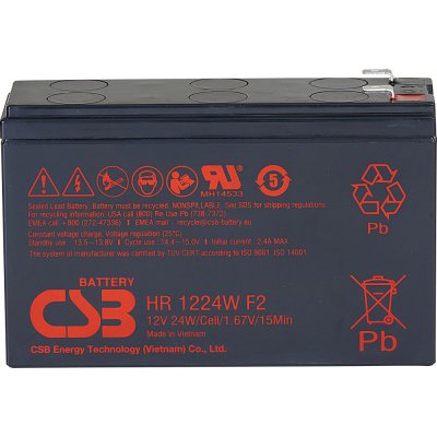 CSB HR1224W F2 12V 6,4Ah – Zbozi.Blesk.cz