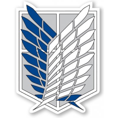Attack on Titan Samolepka Survey Corps – Zboží Mobilmania