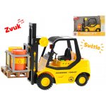 Mikrotrading Vysokozdvižný vozík 23cm 1:16 na setrvačník na baterie se světlem a zvukem – Sleviste.cz