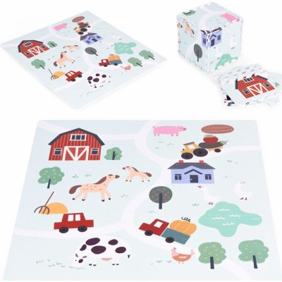 ECOTOYS VZDĚLÁVACÍ PĚNOVÁ PODLOŽKA EVA PRO DĚTI FARMA – Sleviste.cz