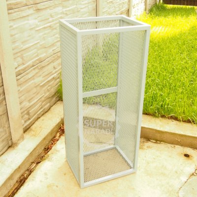 GFIRE stojan na dřevo 46x35x110cm Mercury Tower šedý – Zboží Mobilmania