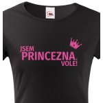 Bezvatriko.cz Canvas 0399 Jsem princezna vole Černá – Zboží Mobilmania