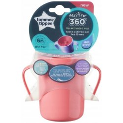 Tommee Tippee netekoucí hrnek Easiflow 360°s držadly růžová 200 ml