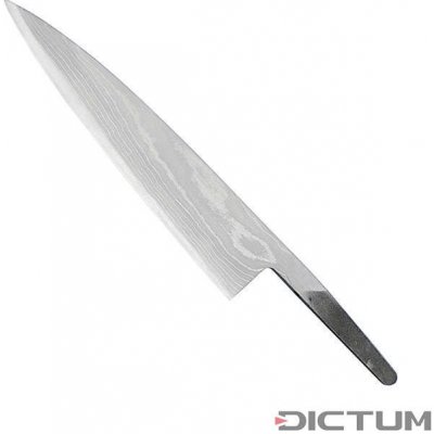 Dictum Čepel na výrobu nože Damascus Blade 15 Layers Gyuto 135 mm