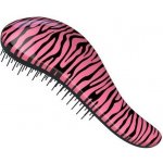 Detangler kartáč na rozčesávání vlasů s rukojetí růžová zebra – Zboží Dáma