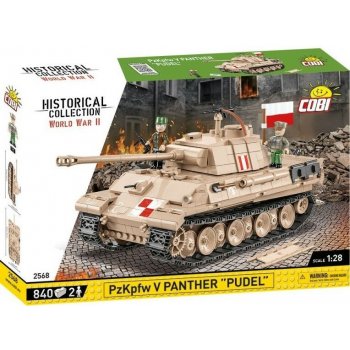 COBI 2568 World War II Německý střední tank Panther V "PUDEL" Varšavské povstání