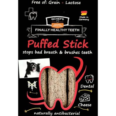 Qchefs Tyčinky na čištění zubů pro psy Vital Puffed Sticks 70 g – Hledejceny.cz