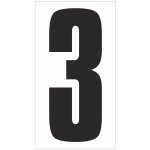 Číslo na plastu - 3 plast 3 mm 40x85 mm – Zboží Dáma