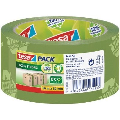 Tesa Pack EcoLogo samolepicí páska zelená 50 mm x 66 m – Hledejceny.cz