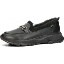 Etineë dámské zateplené mokasíny černé