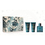 Versace Eros EDT 50 ml + sprchový gel 50 ml + balzám po holení 50 ml dárková sada – Zboží Mobilmania