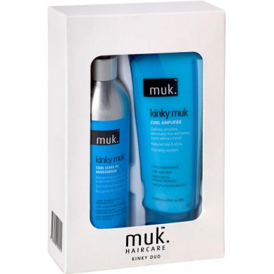 muk HairCare KINKY DUO Bezoplachový kondicionér pro kudrnaté vlasy 200 ml + Krém pro kudrnaté vlasy Kinky 200 ml dárková sada