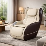 Maxxus Masážní křeslo MX 7.1, hnědé/champagne – Sleviste.cz