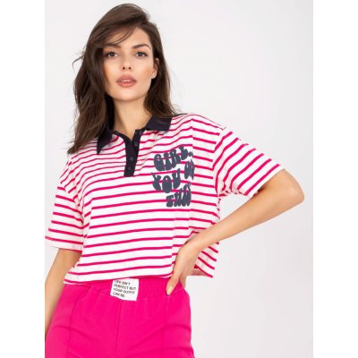 POLO CROP GIRL YOU GOT THIS FA BZ 7785 91P BÍLO RŮŽOVÝ – Zboží Mobilmania