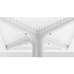 Nardi Bílý plastový zahradní stůl Clip 80 x 80 cm – Hledejceny.cz