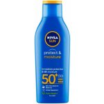 Nivea Sun Protect & Moisture hydratační mléko na opalování SPF50+ 200 ml – Hledejceny.cz