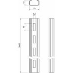 Nosná lišta kovová 5820/21_S Kopos (3 m) – Hledejceny.cz