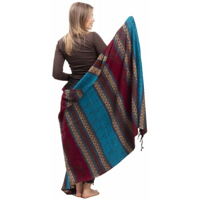 Šála INDI aztek bordó II. – Zboží Dáma