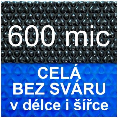 Sparkly POOL Solární plachta 600mic modročerná 4m – Zboží Dáma