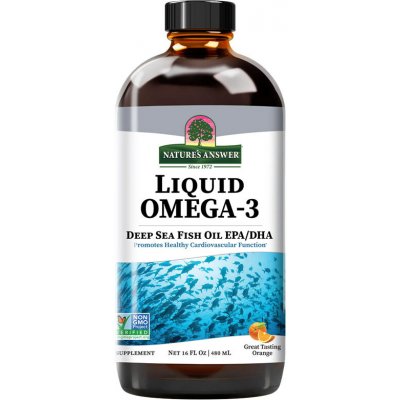 Nature´s answer Omega-3 Rybí Olej s příchutí Pomeranče 480 ml – Hledejceny.cz