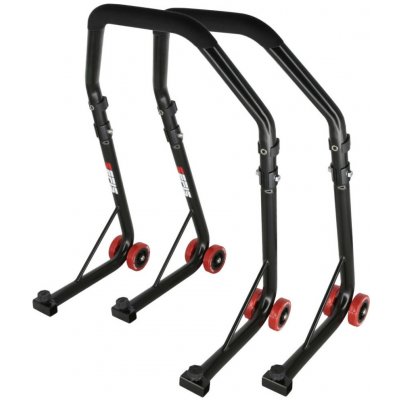 SEFIS D18 moto stojan přední a zadní set pro 125cc-450cc - černý Packy | Zboží Auto