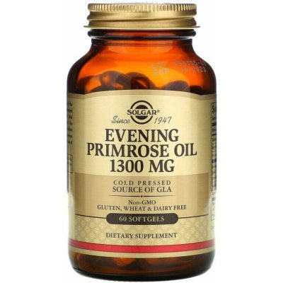 Solgar Evening Primrose Oil 1300 mg, Pupalkový olej, 60 kapslí – Hledejceny.cz