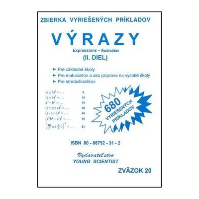 Výrazy II. diel RNDr.Marián Olejár; Iveta Olejárová – Hledejceny.cz