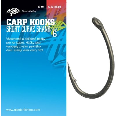 Giants Fishing s Očkem Short Curve Shank vel.4 10 ks – Zboží Mobilmania