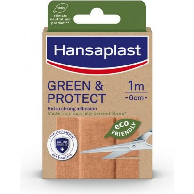 Hansaplast Green & Protect udržitelné textilní náplasti 1 m x 6 cm – Zboží Mobilmania